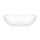 BA3MNSMNO Barcelona 70-1/2-in X 34-in Freestanding Soaking Bathtub with No Overflow Hole, Standard Matte White