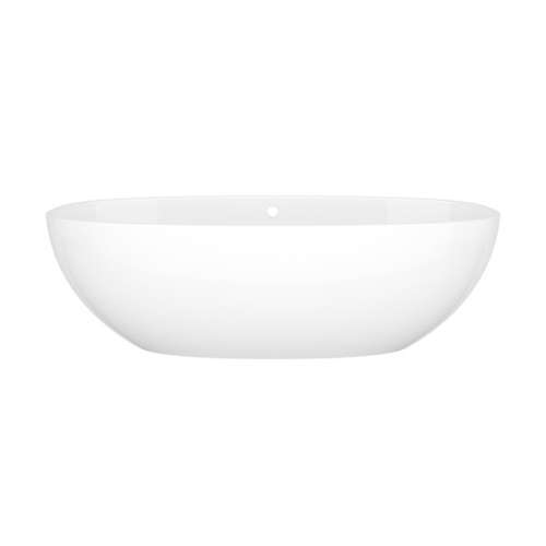 BA3NSWOF Barcelona 70-1/2-in X 34-in Freestanding Soaking Bathtub with Overflow Hole
