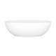 BA3NSWOF Barcelona 70-1/2-in X 34-in Freestanding Soaking Bathtub with Overflow Hole, Standard White