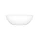BA4MNSMNO Barcelona 60-in X 29-in Freestanding Soaking Bathtub, Standard Matte White