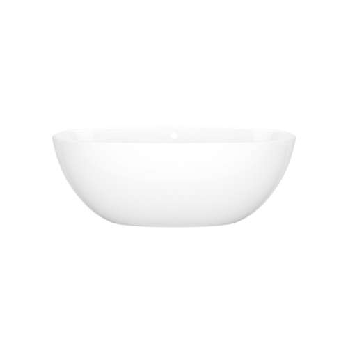 BA4NSWOF Barcelona 60-in X 29-in Freestanding Soaking Bathtub, Standard White