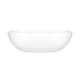BARMNSMNO Barcelona 70-1/4-in X 33-5/8-in Freestanding Soaking Bathtub with No Overflow Hole, Standard Matte White