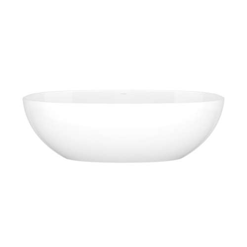 BARNSWNO Barcelona 70-1/4-in X 33-5/8-in Freestanding Soaking Bathtub with No Overflow Hole