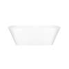 VE2MNSMOF Vetralla 65-in X 28-5/8-in Freestanding Soaking Bathtub with Overflow Hole, Standard Matte White