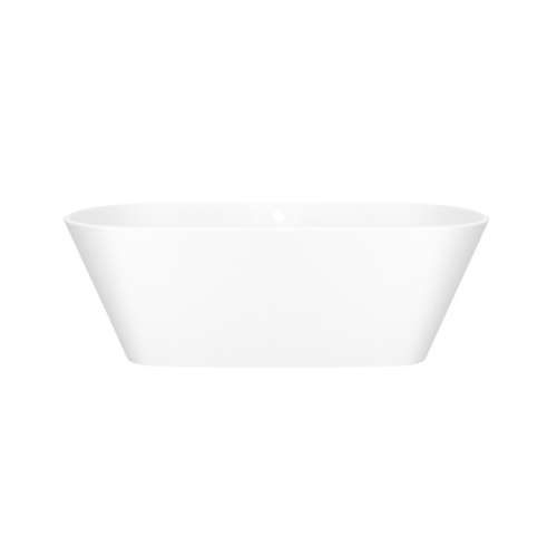 VE2MNSMOF Vetralla 65-in X 28-5/8-in Freestanding Soaking Bathtub with Overflow Hole, Standard Matte White