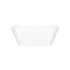 VETMNSMOF Vetralla 58-3/4-in X 29-2/8-in Freestanding Soaking Bathtub with Overflow Hole, Standard Matte White