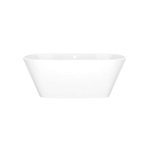 VETNSWOF Vetralla 58-3/4-in X 29-2/8-in Freestanding Soaking Bathtub with Overflow Hole