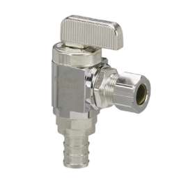 46025 STOP VALVE 1/2X3/8 ANGLE BRASS 46025 - MODEL V5064ZL - 656716