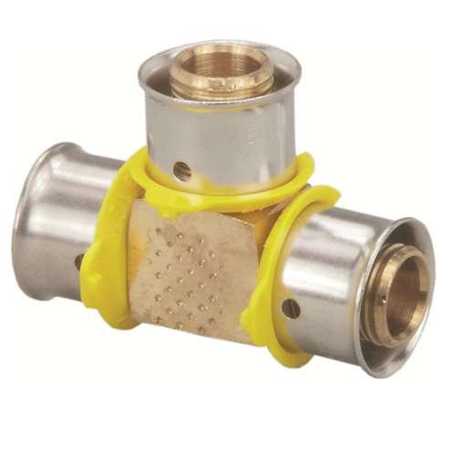 94052 TEE 1X3/4X3/4 BRONZE PEX PRESS 94052 - ZERO LEAD