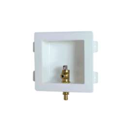 Zero Lead Ice Maker Outlet Box with 3/8in PEX Crimp Valve