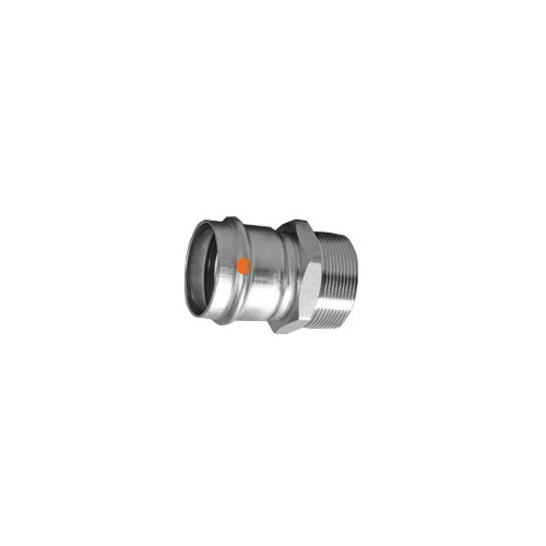 1/2in x 3/4in ProPress 304 Stainless Male Adapter (P x MNPT)