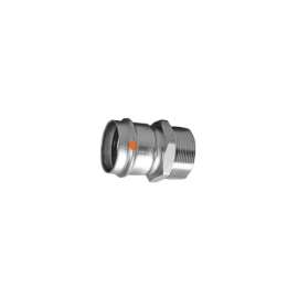 3/4in x 1/2in ProPress 304 Stainless Male Adapter (P x MNPT)