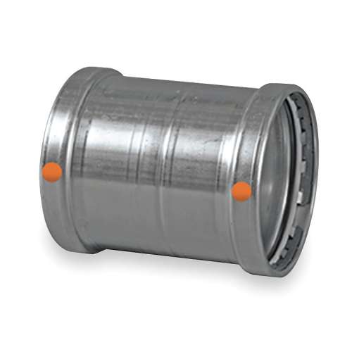 ProPress SS 304 Coupling, 2-1/2in X 2-1/2in