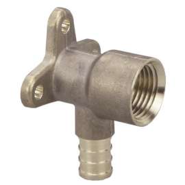 39399 ELBOW 1/2 BRASS DROP-EAR INSERTXFPT 46233 - V5027ZL - LEAD FREE