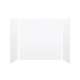 SMMWK603672-21V Monterey 60-in x 36-in x 72-in Glue to Wall 3-Piece Shower Wall Kit, White (Velvet Smooth Finish)