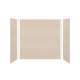 SMMWK603672-28V Monterey 60-in x 36-in x 72-in Glue to Wall 3-Piece Shower Wall Kit, Butternut (Velvet Smooth Finish)