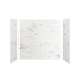 SMMWK603672-47V Monterey 60-in x 36-in x 72-in Glue to Wall 3-Piece Shower Wall Kit, Carrara (Velvet Smooth Finish)