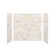 SMMWK603672-48V Monterey 60-in x 36-in x 72-in Glue to Wall 3-Piece Shower Wall Kit, Butterscotch (Velvet Smooth Finish)