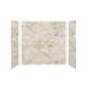 SMMWK603672-49V Monterey 60-in x 36-in x 72-in Glue to Wall 3-Piece Shower Wall Kit, Creme (Velvet Smooth Finish)